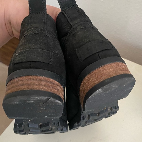 Sorel Emelie Waterproof Leather Chelsea Boots, Black, size 6 (EU 37) - Picture 5 of 8